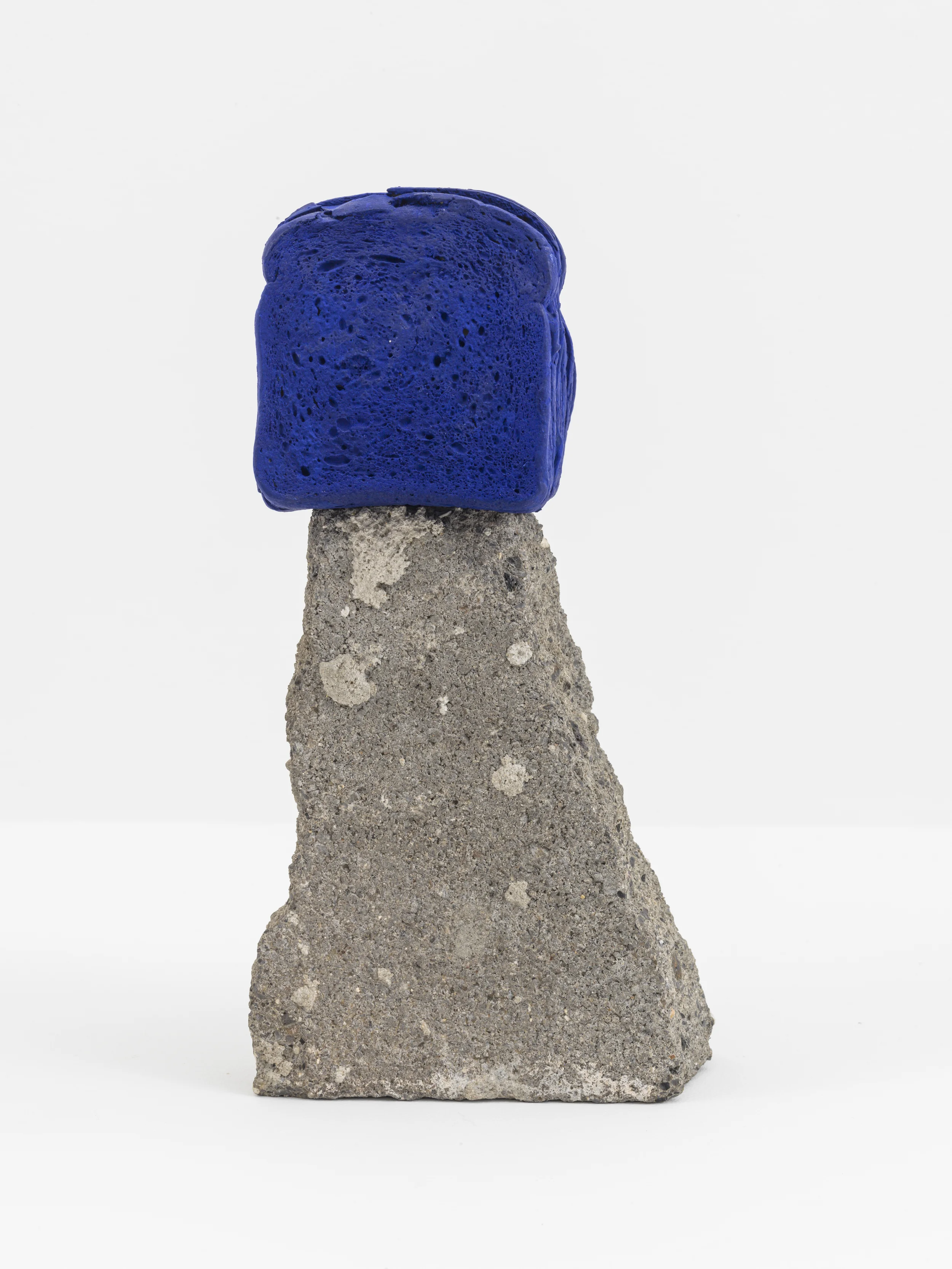 Driftloaf Half-loaf, 2015. Concrete, bread, paint, acrylic. 11.5 x 6 x 6 inches