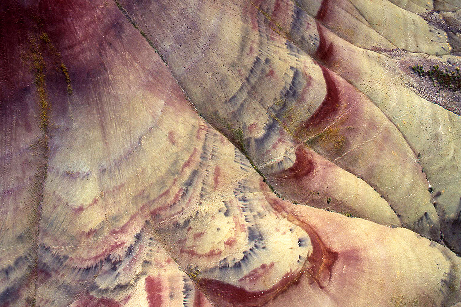 Aerial photo of the Painted Hills, Oregon