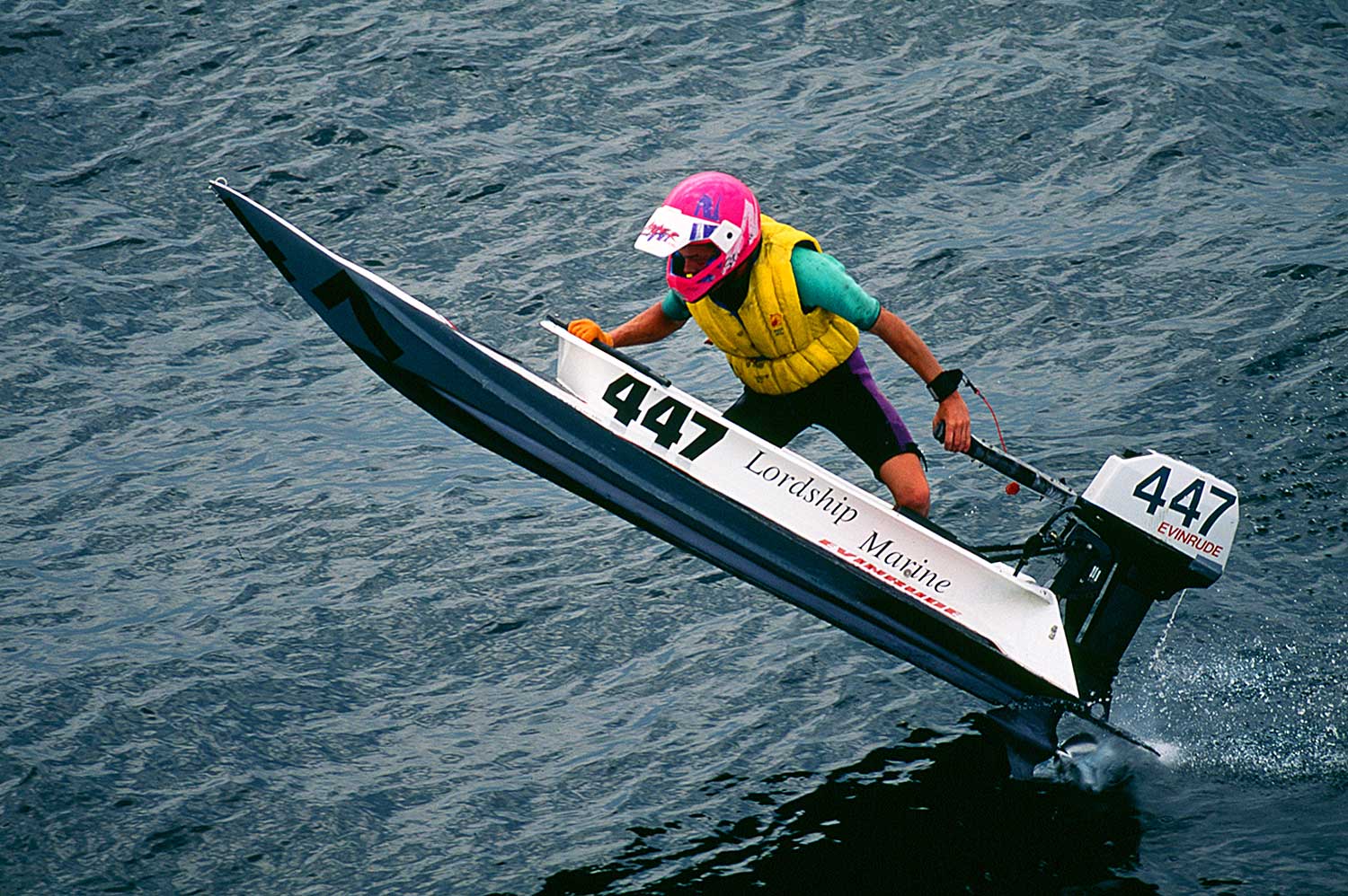 Aerial photo of bathtub race Nanaimo, BC