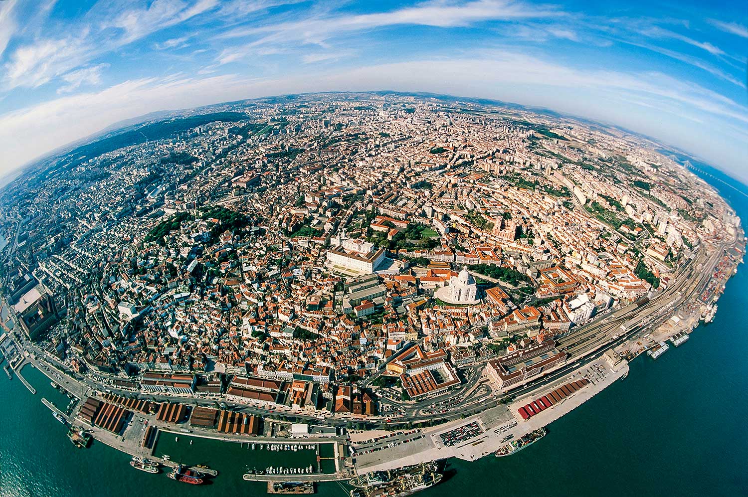 Aerial photo of Lisbon, Portugal