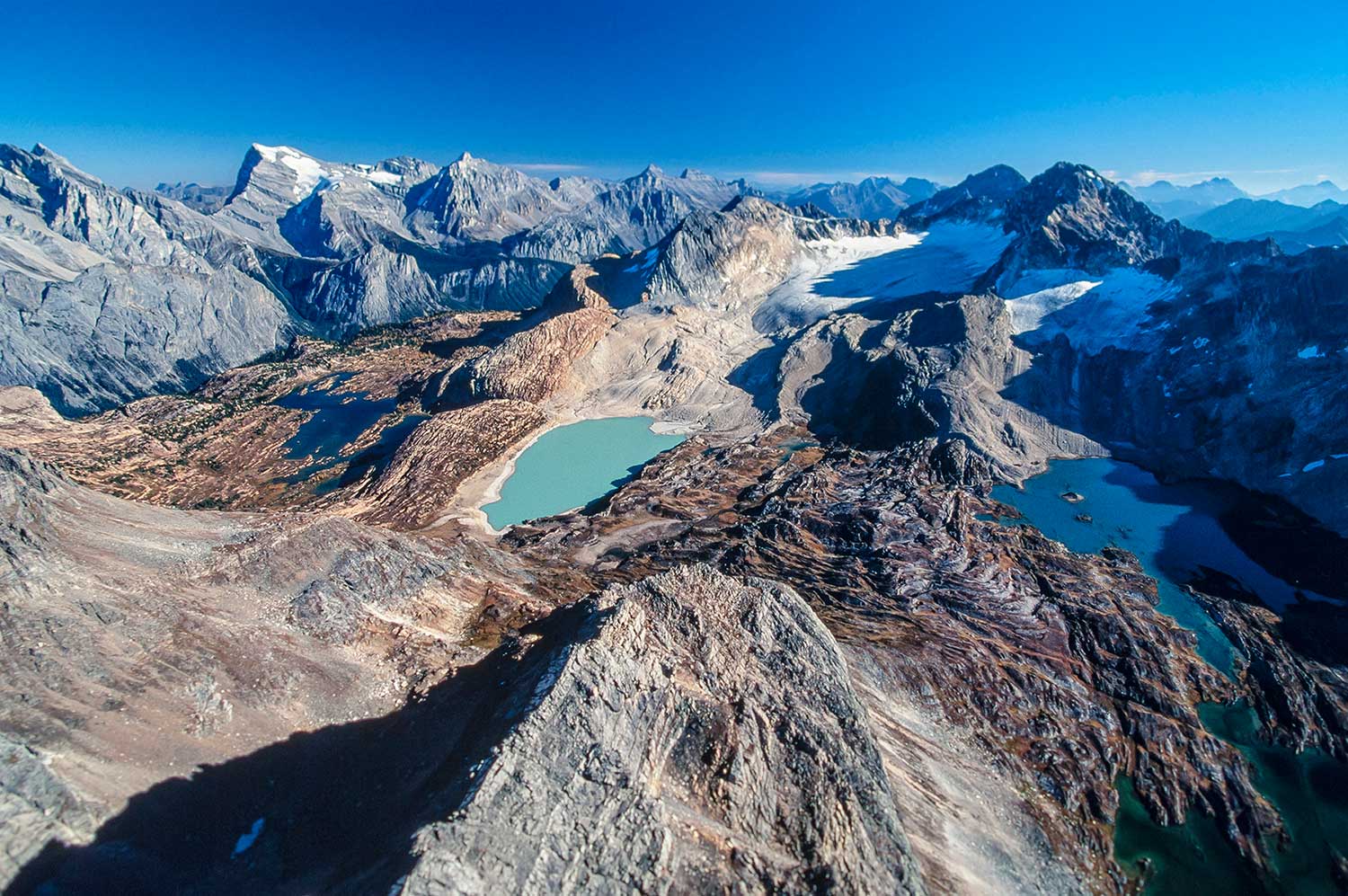Aerial photo of the Height of the Rockies Provincial Park, BC
