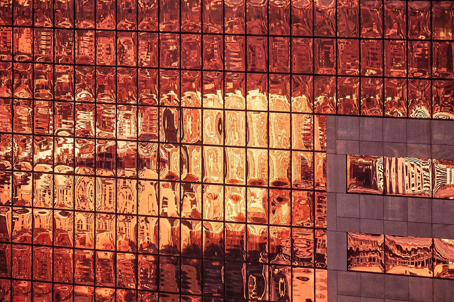 An aerial photo of an office building Portland, Oregon, USA