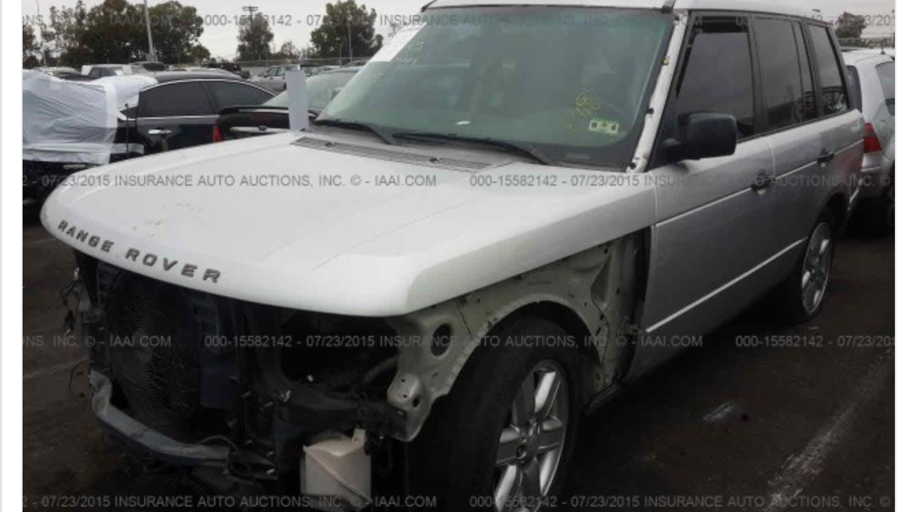 Parting out Range Rover