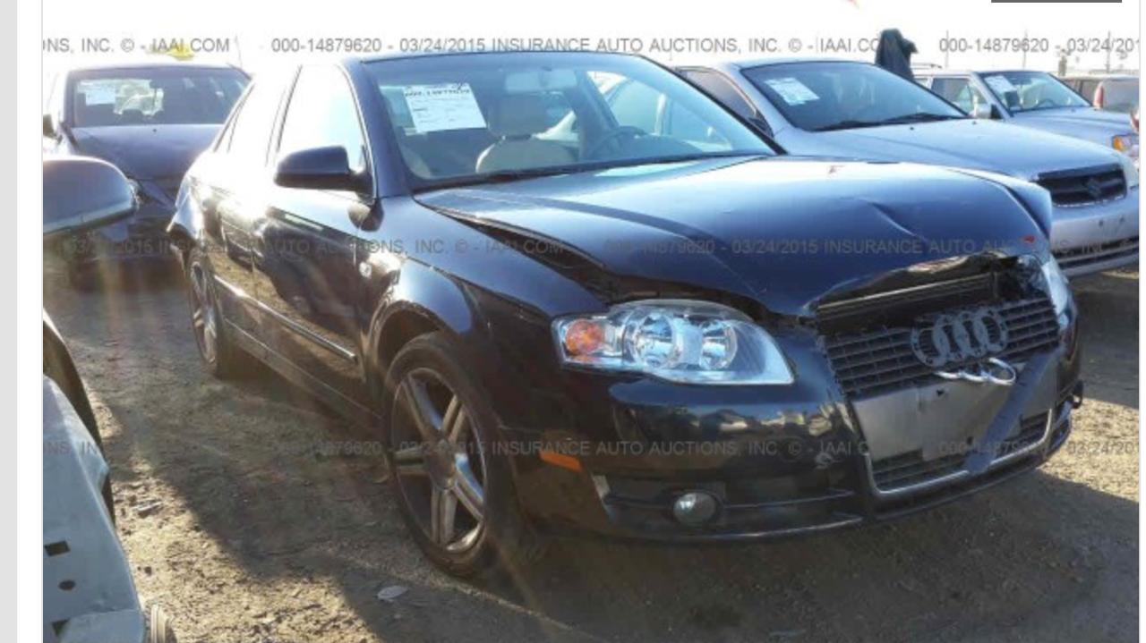 Parting out Audi A4