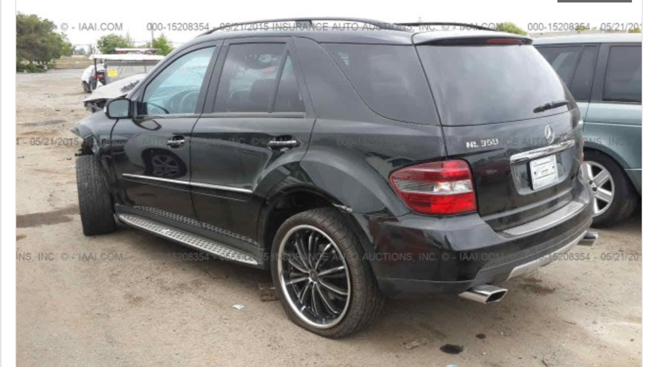Parting out Mercedes ML350