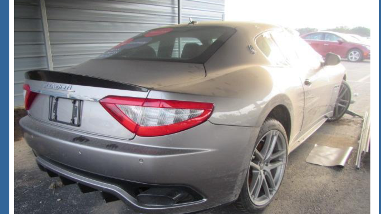 Parting out 2012 Maserati Granturismo S, possible fixer