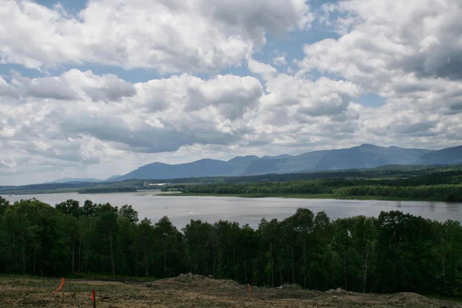 View from Oak Hill Road property in Hudson NY