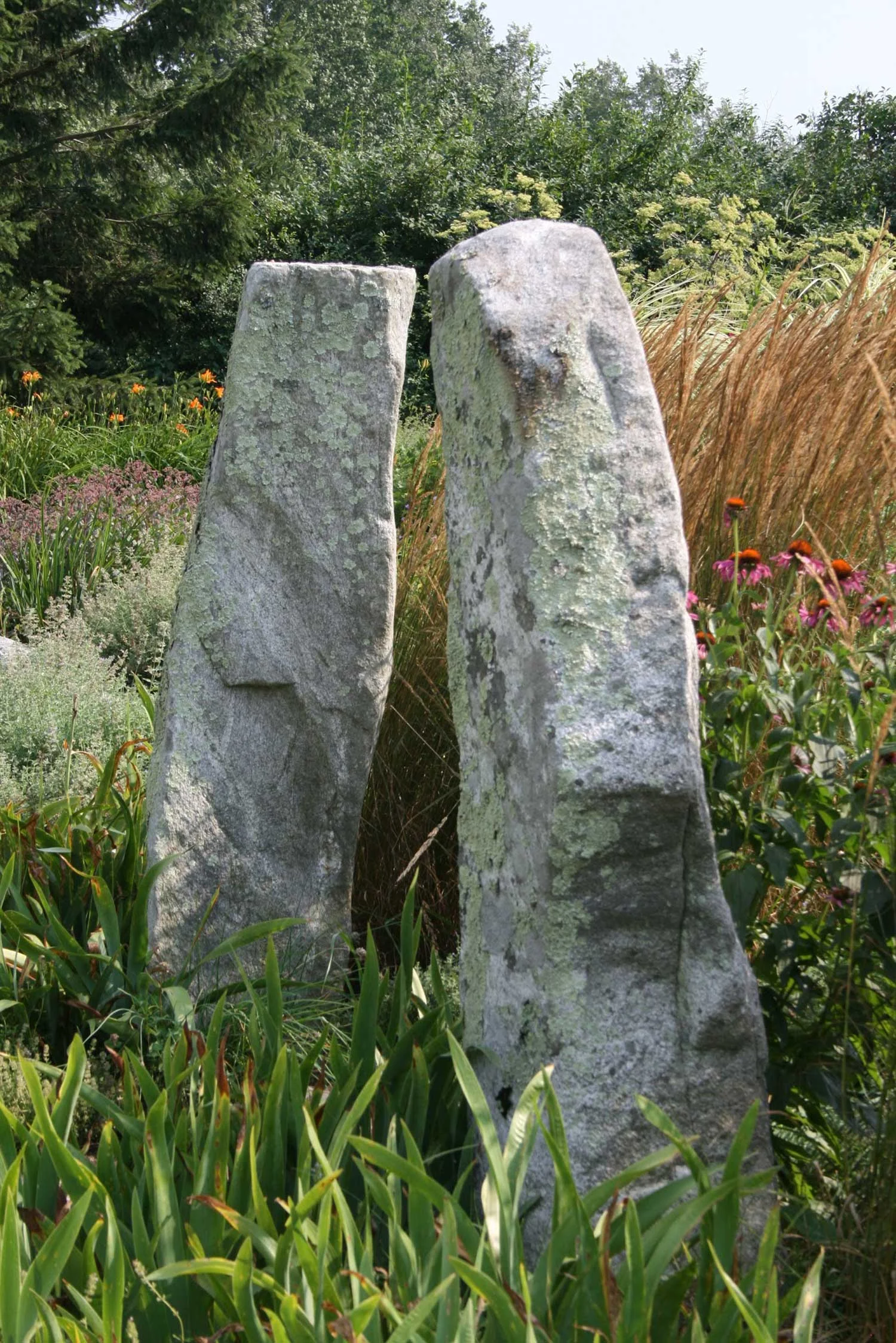 Granite monoliths as stone pillars