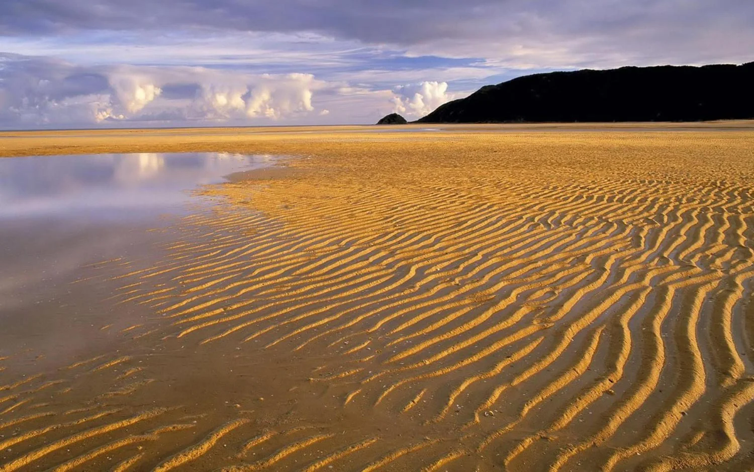 Ripples on a beach
