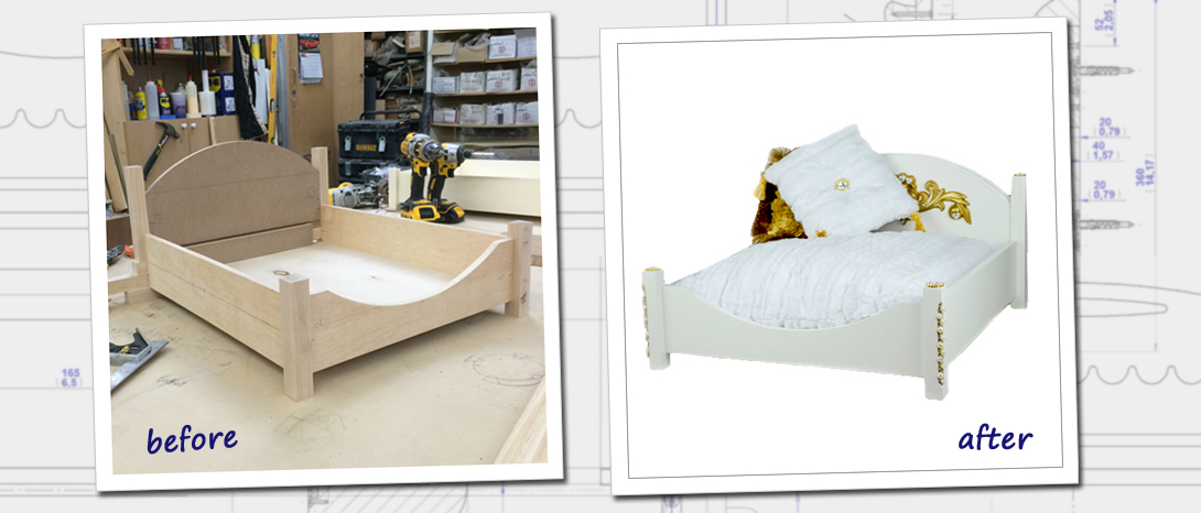 Beautiful hand crafted beds are being created, one at a time.