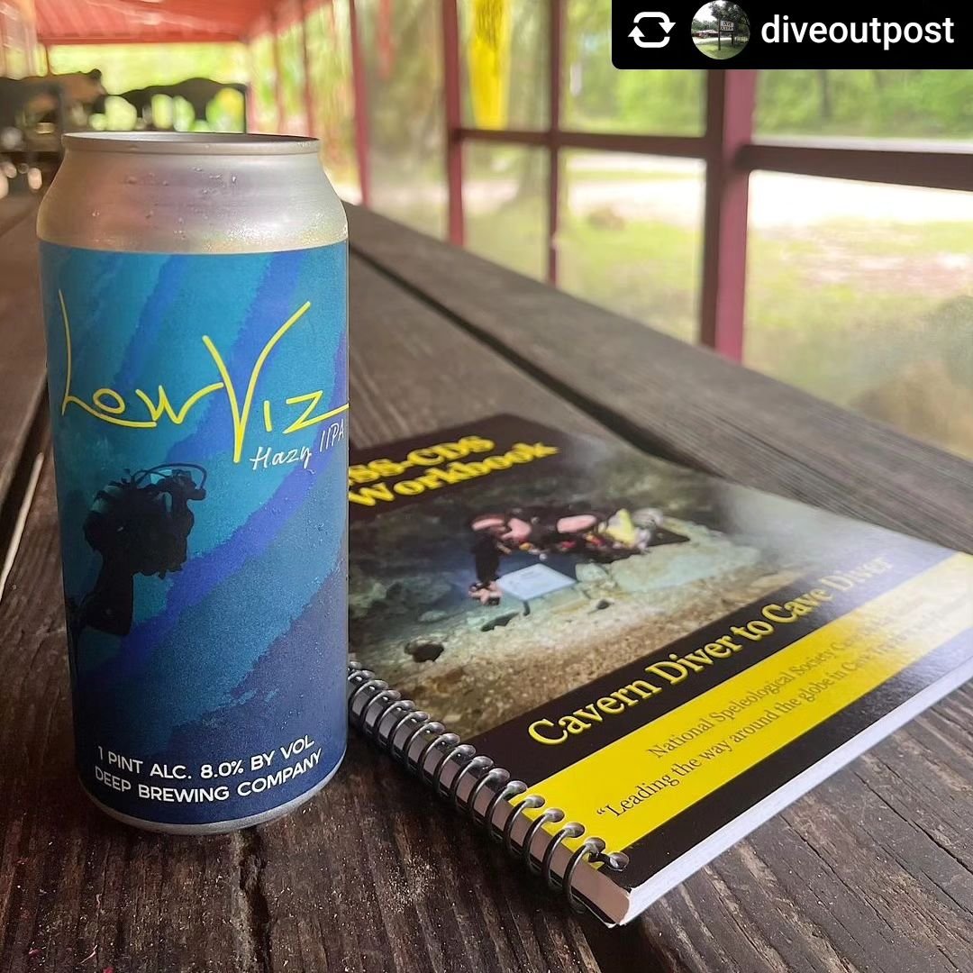 Deep Brewing: the preferred beer of thrillseekers. 😎 

******

#Repost @diveoutpost 

We have trained for this&hellip; 
.
.
#cavediving #cavediver #cave #diver #techdiving #techdiver #technicaldiving 
#scuba #scubadiving #scubadiver #trimix #trimixd