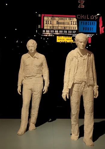 George Segal (American, born 1924), Times Square at Night , 1970 light, plaster, wood, plastic and electrical parts, 108 x 96 x 108 in.; 182.88 x 66.04 x 66.04 cm Museum purchase, 1973.95; Art © The George and Helen Segal Foundation/Licensed by VAGA, New York, NY 