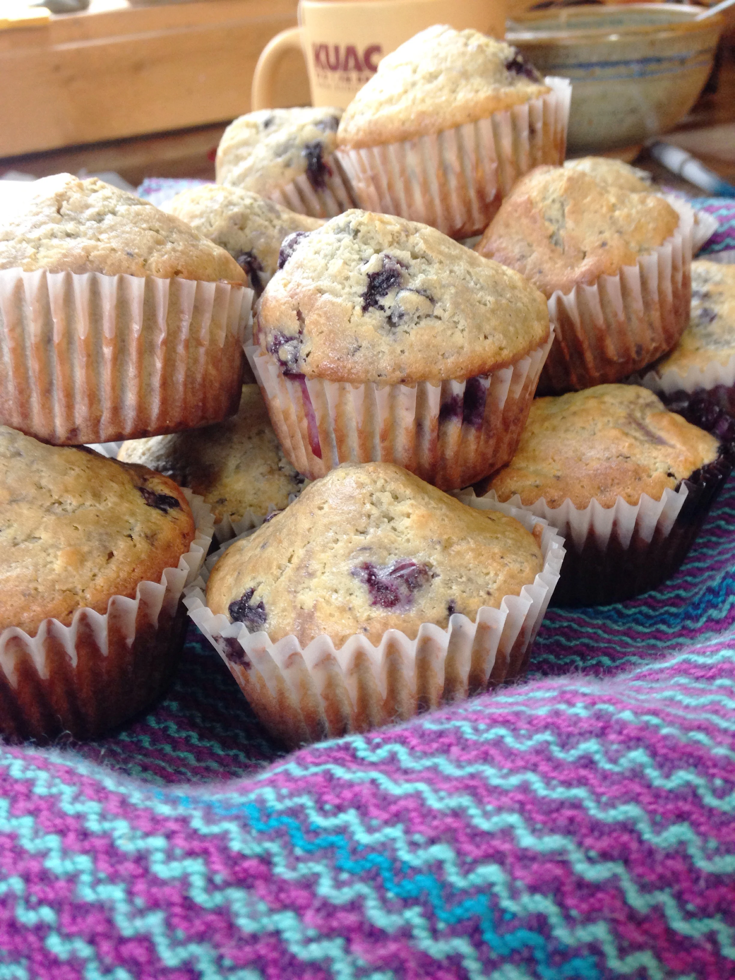 Blueberry muffins for breakfast. Clearly necessary. Twice as often. #wildakblueberry