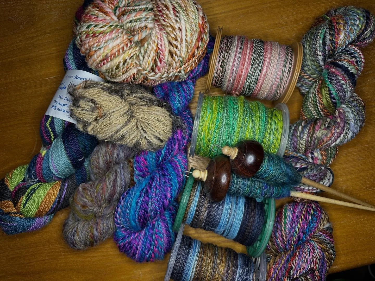 2025: spun some yarn 
2026: gonna spin some more yarn. 
#handspunyarn #newyearsresolution