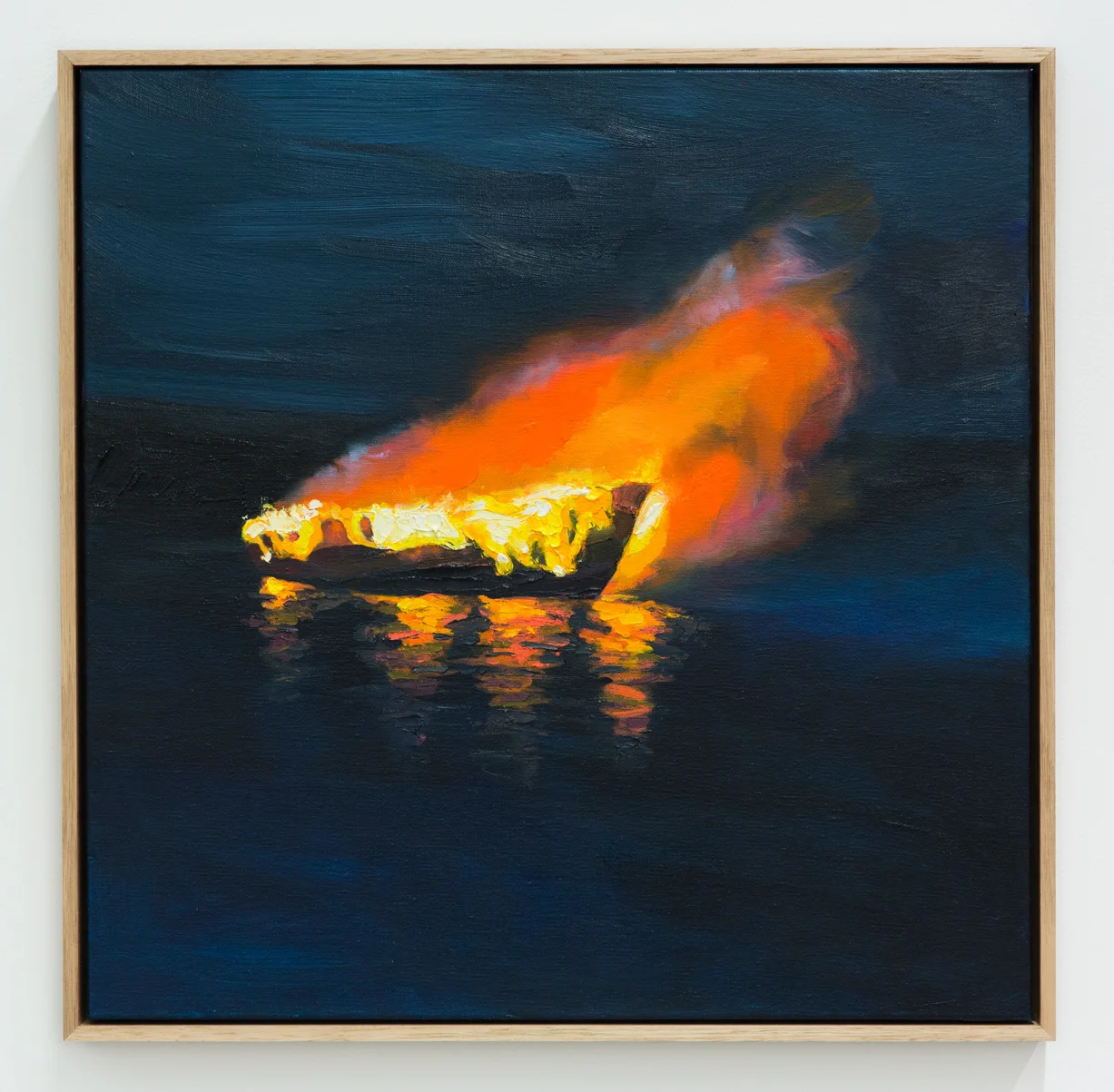 Reprisal 2017 Oil on canvas, 53 x 53cm Photo: Daniel Grant