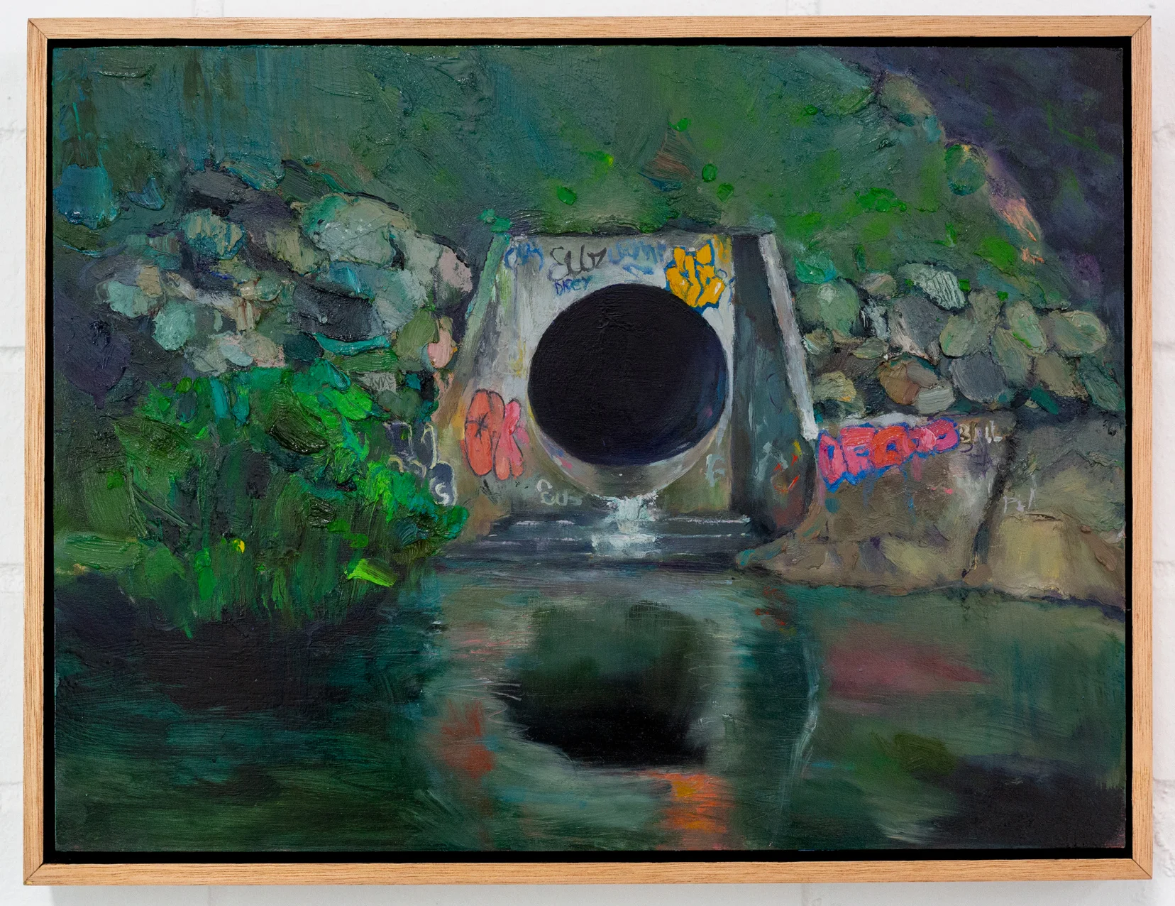 Drain 2018 Oil on wood 30 x 38 cm Photo: Sam Hodgson-Bertram