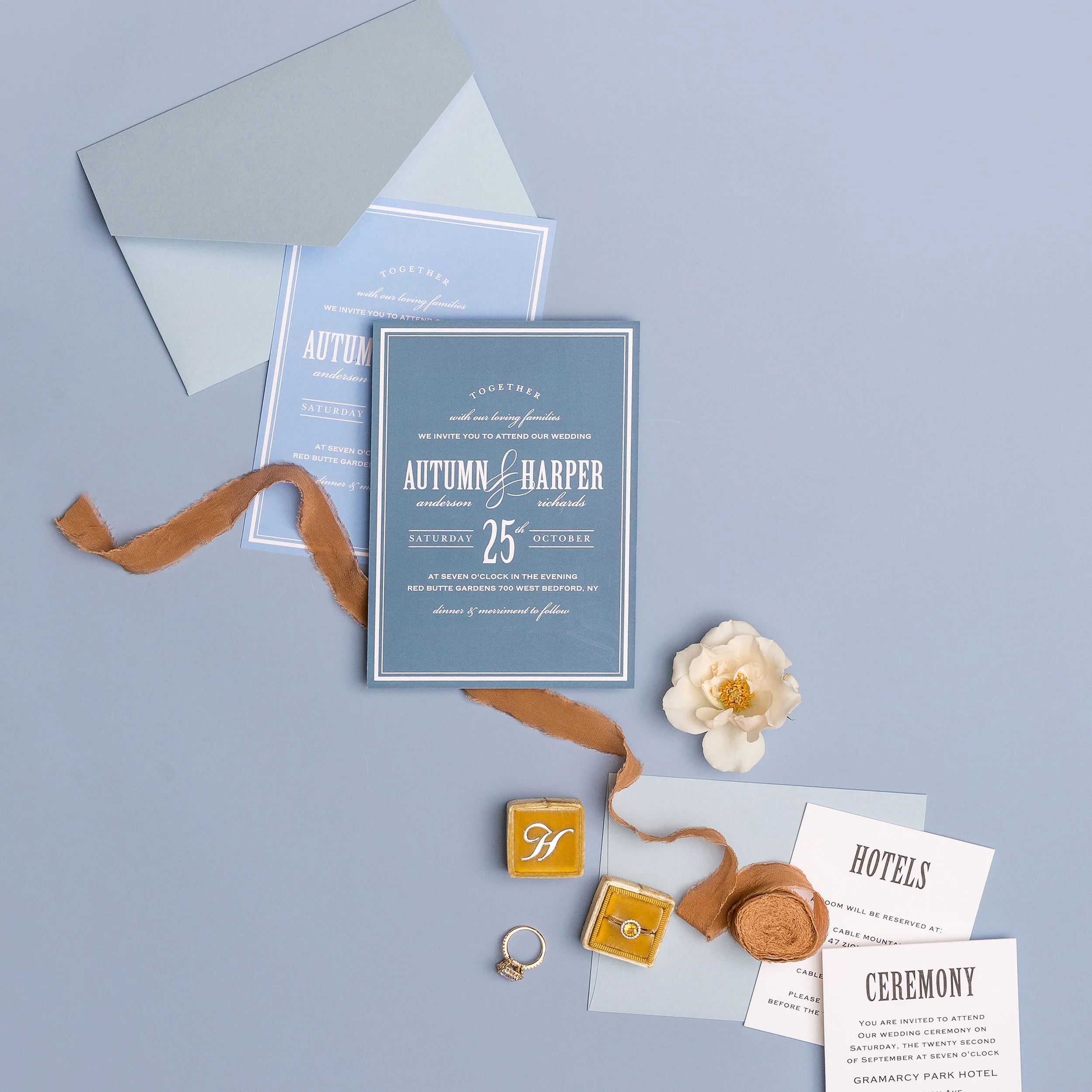 Fall in Love with Basic Invite // Beautiful Custom Wedding Invitations