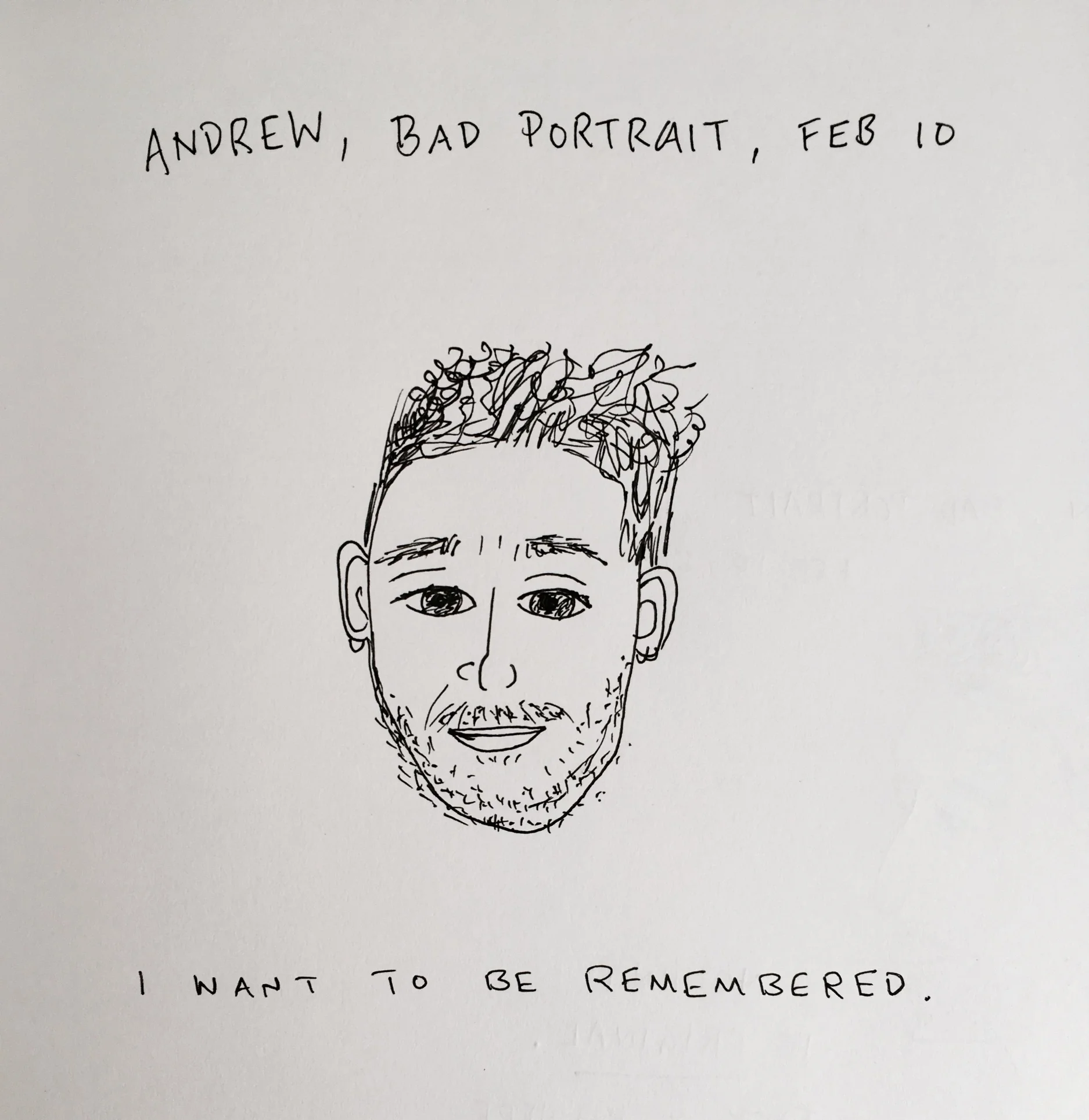 Andrew, bad portrait