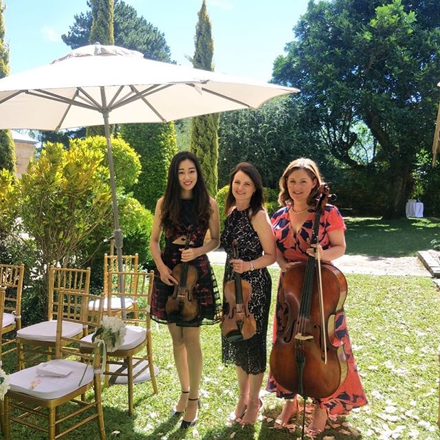 our beautiful musicians ready to play at @deuxbelettes today for Kerrie and Peter’s gorgeous wedding.. we feel so honoured to have been part of such a stunning event! 💕❤️🎻@kerriehessillustration @theweddingseries_au @yenachoiviolin