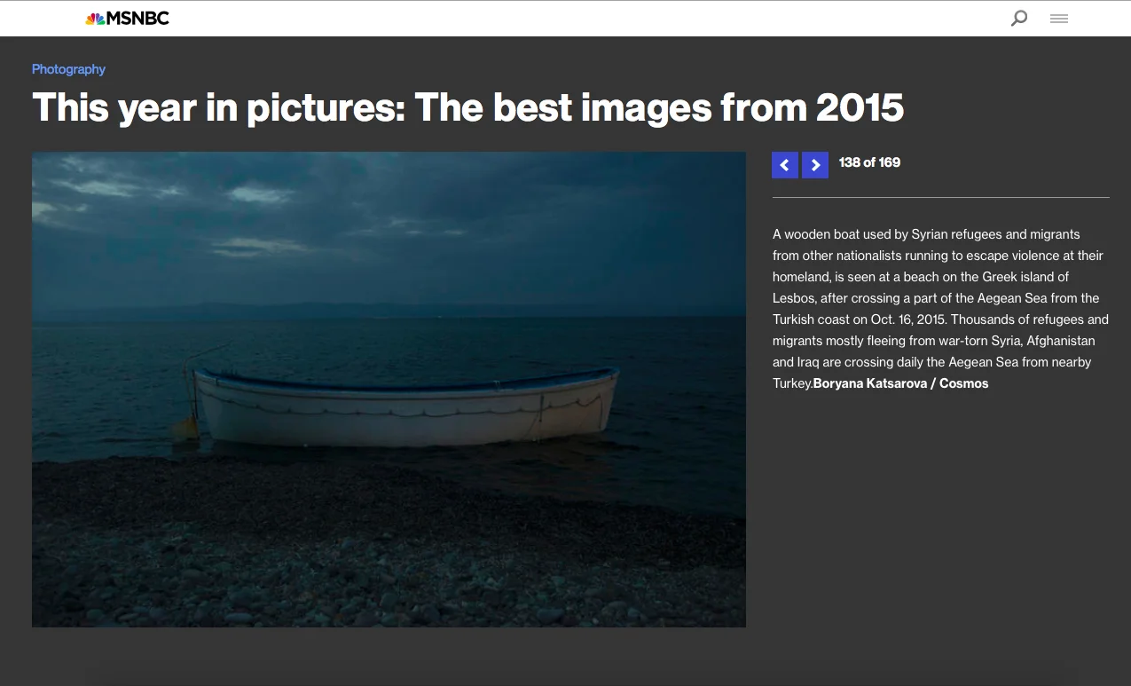 MSNBC: This year in pictures.