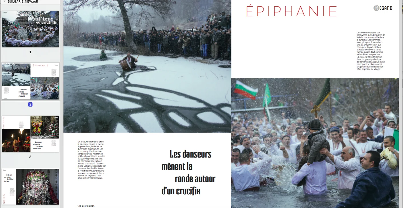 Geo France features "Winter traditions in Bulgaria"