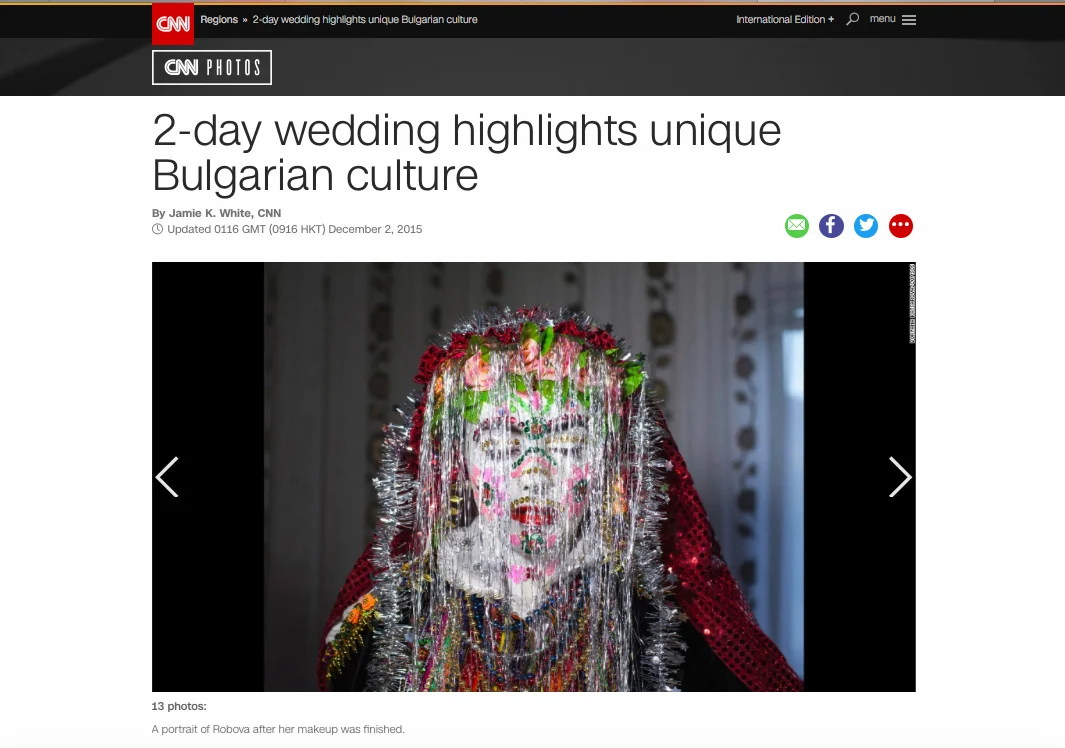 CNN Photos Features Unique Wedding held in the village of Ribnovo, Bulgaria