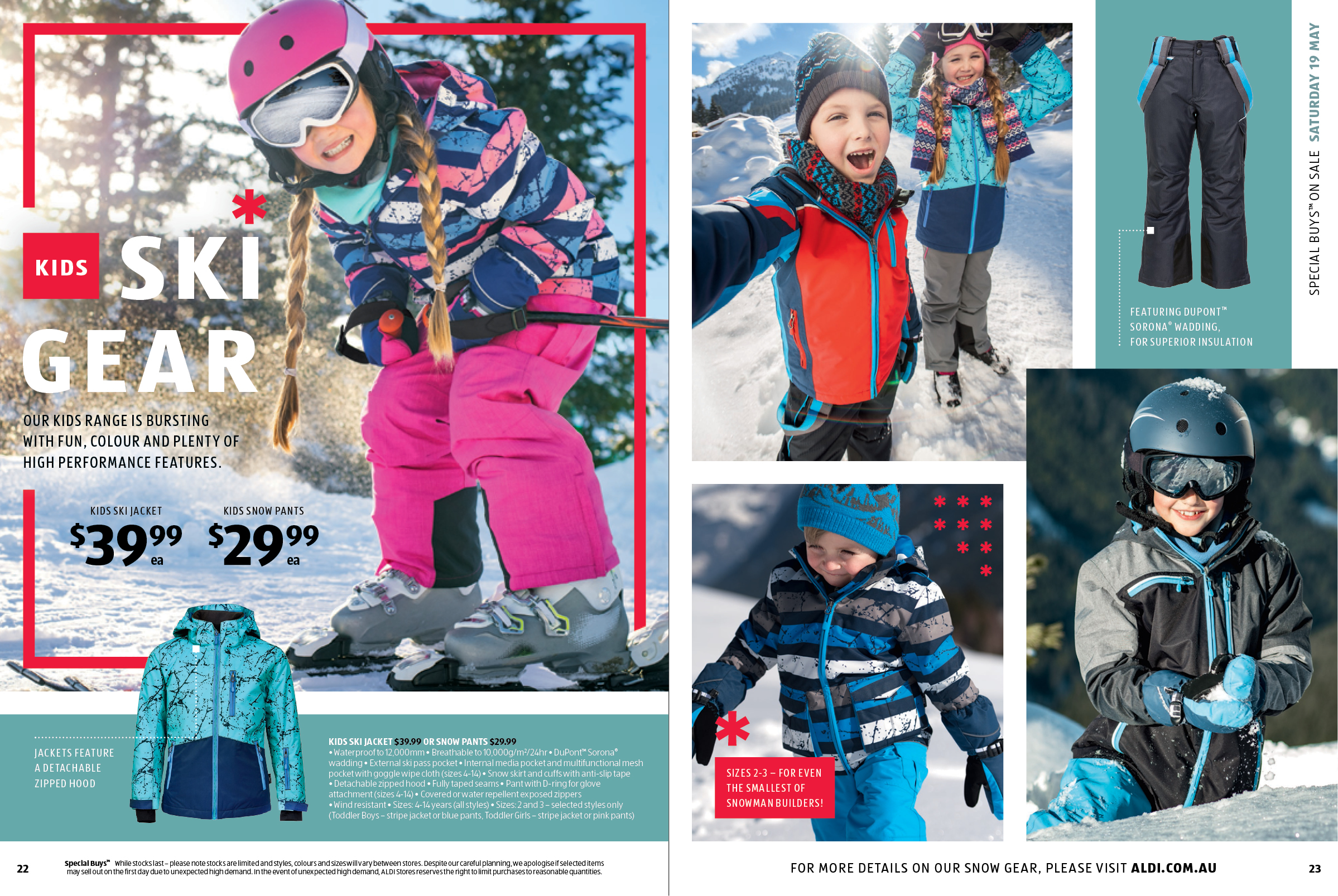 aldi ski gear 2018