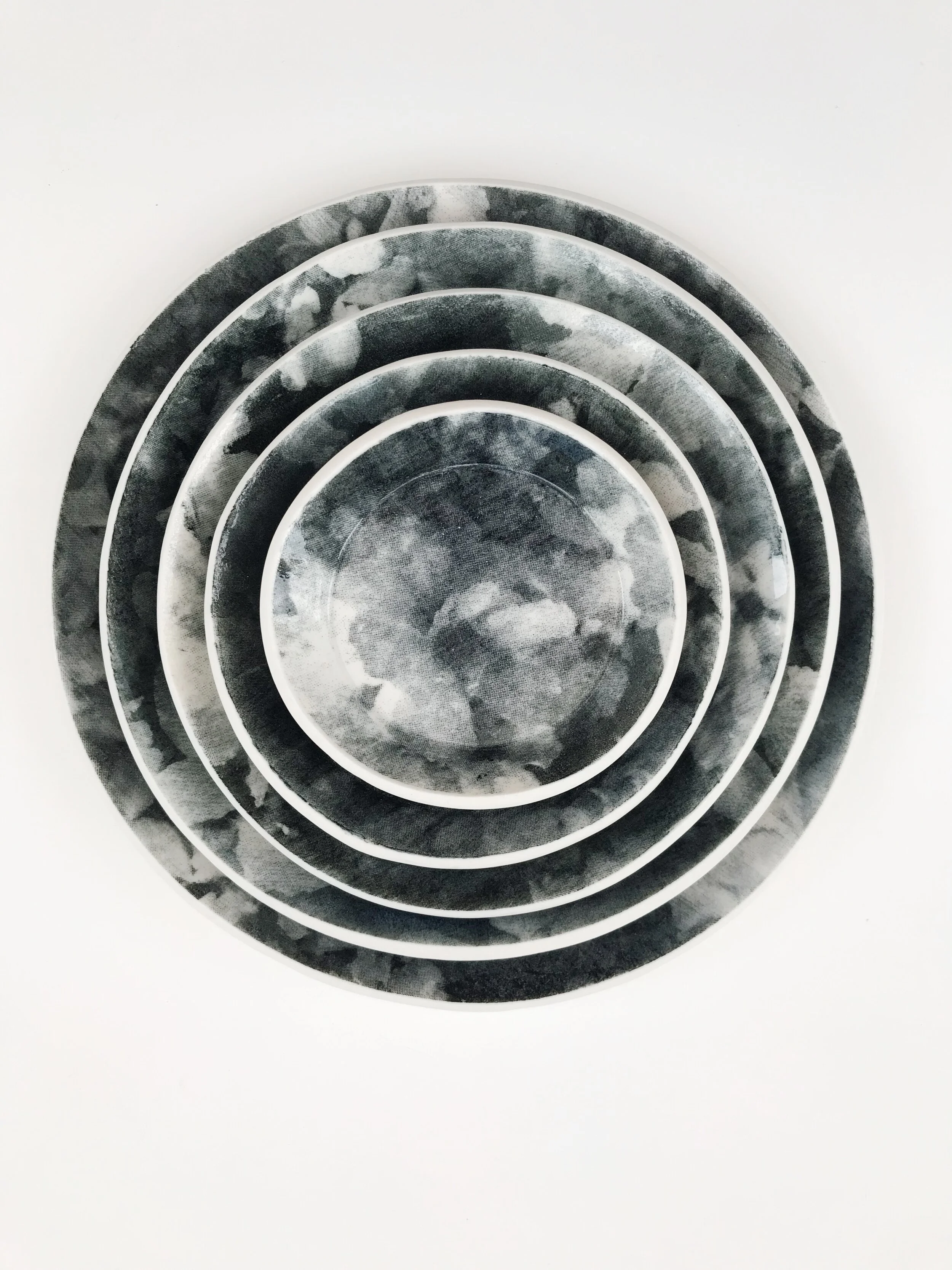 Tree Blossom PorcelainPlate Stack