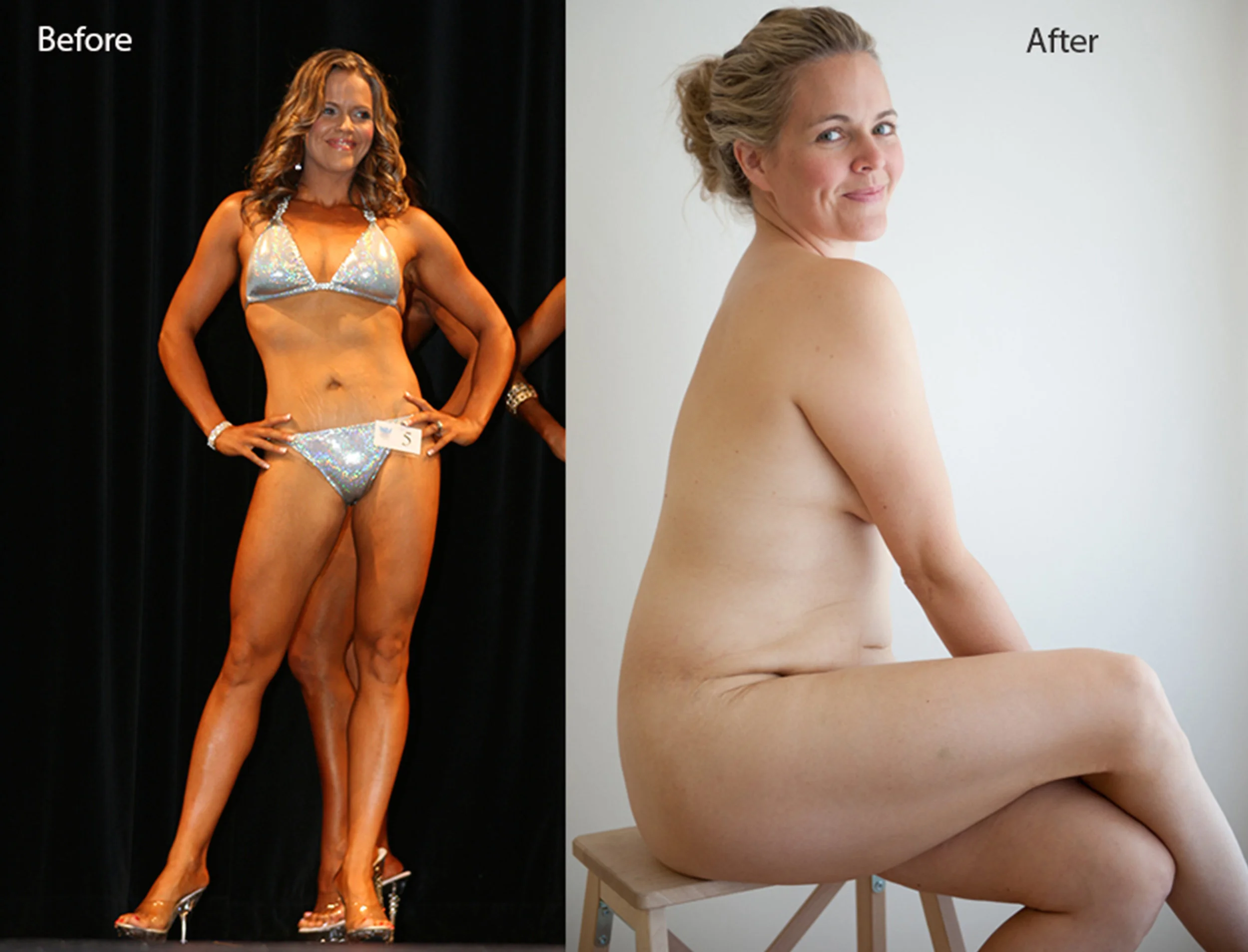 The famous before and after shot