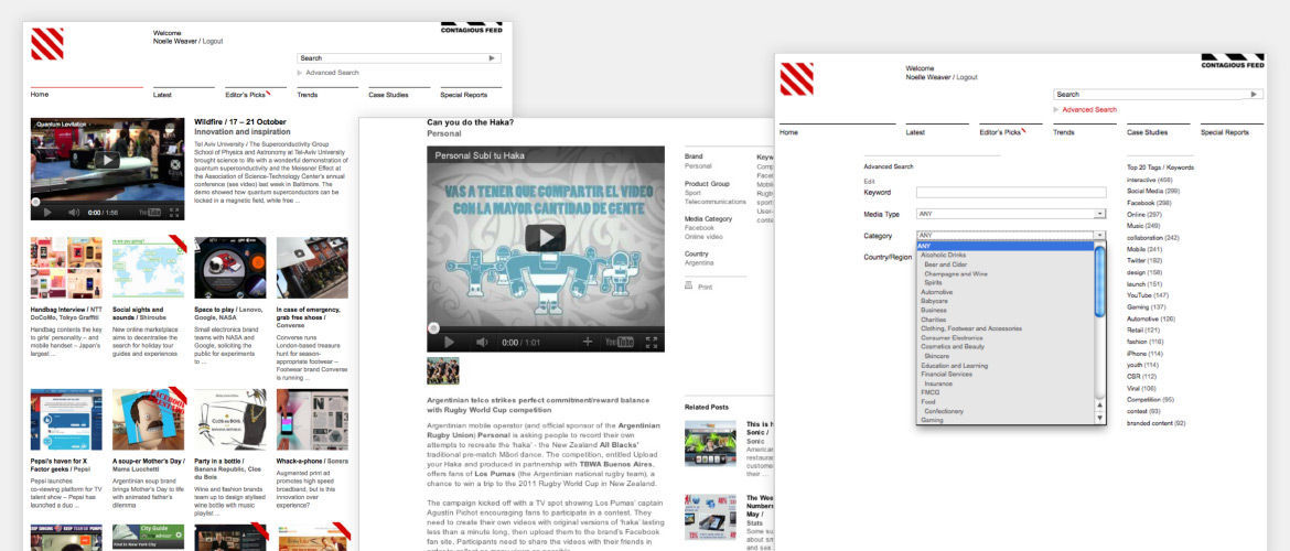 An example of The Feed