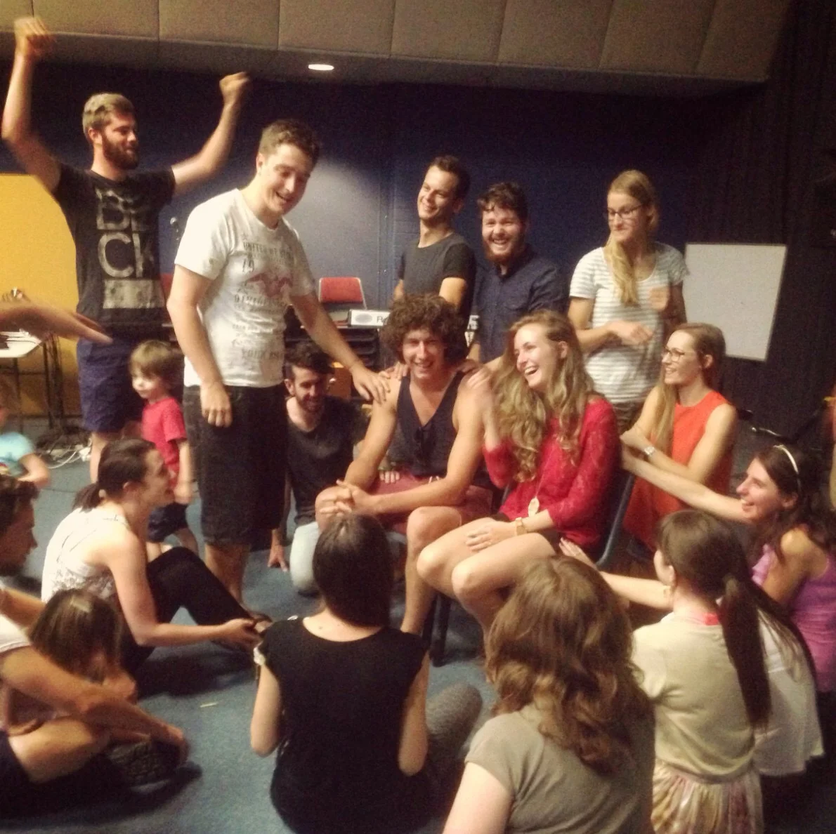 One of many farewells: saying goodbye to Mirjam and Mitch.