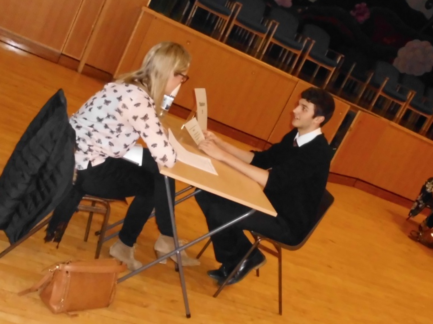 Dr Moffat (past pupil) assessing Ben Forrest