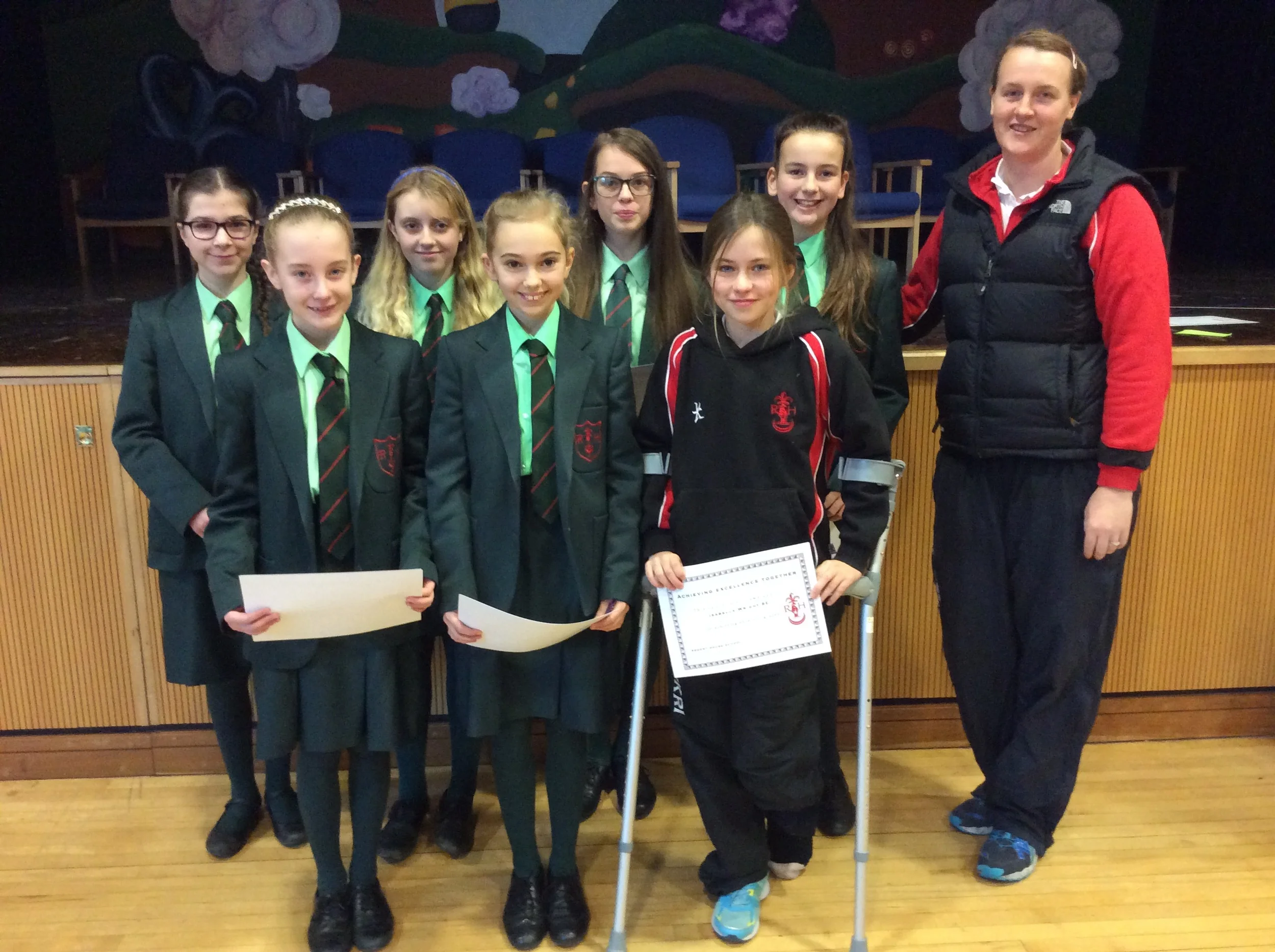 Form class 8E (Absent: Gabrielle Harrison)