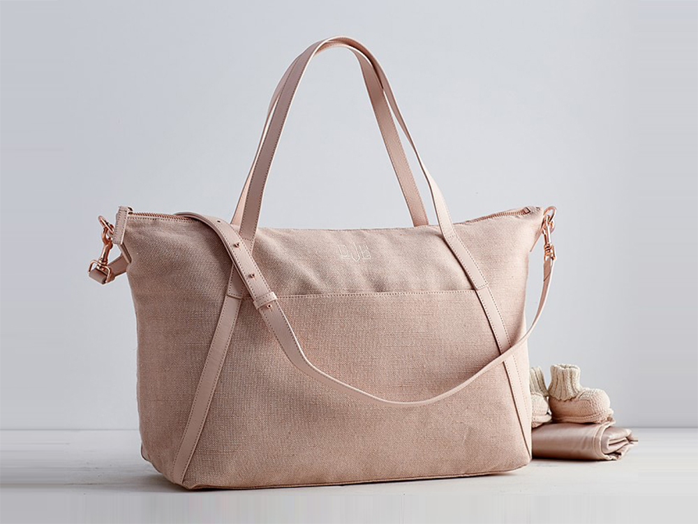   Monique Lhuillier Diaper Bag in Blush , $249 