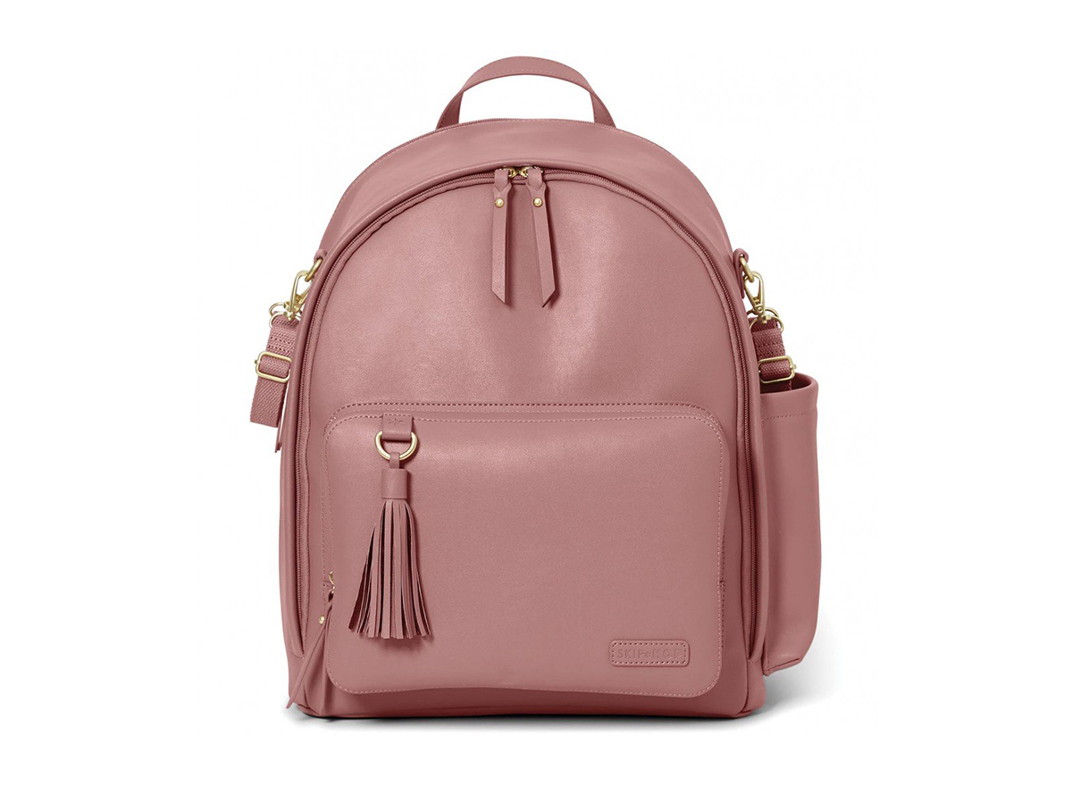   Skip Hop Greenwich Simply Chic Diaper Backpack in Dusty Rose , $100 
