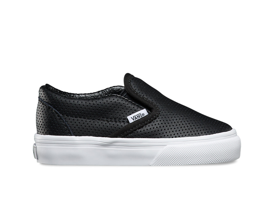  For the little one: Vans  Toddlers Perf Leather Slip-On , $35 