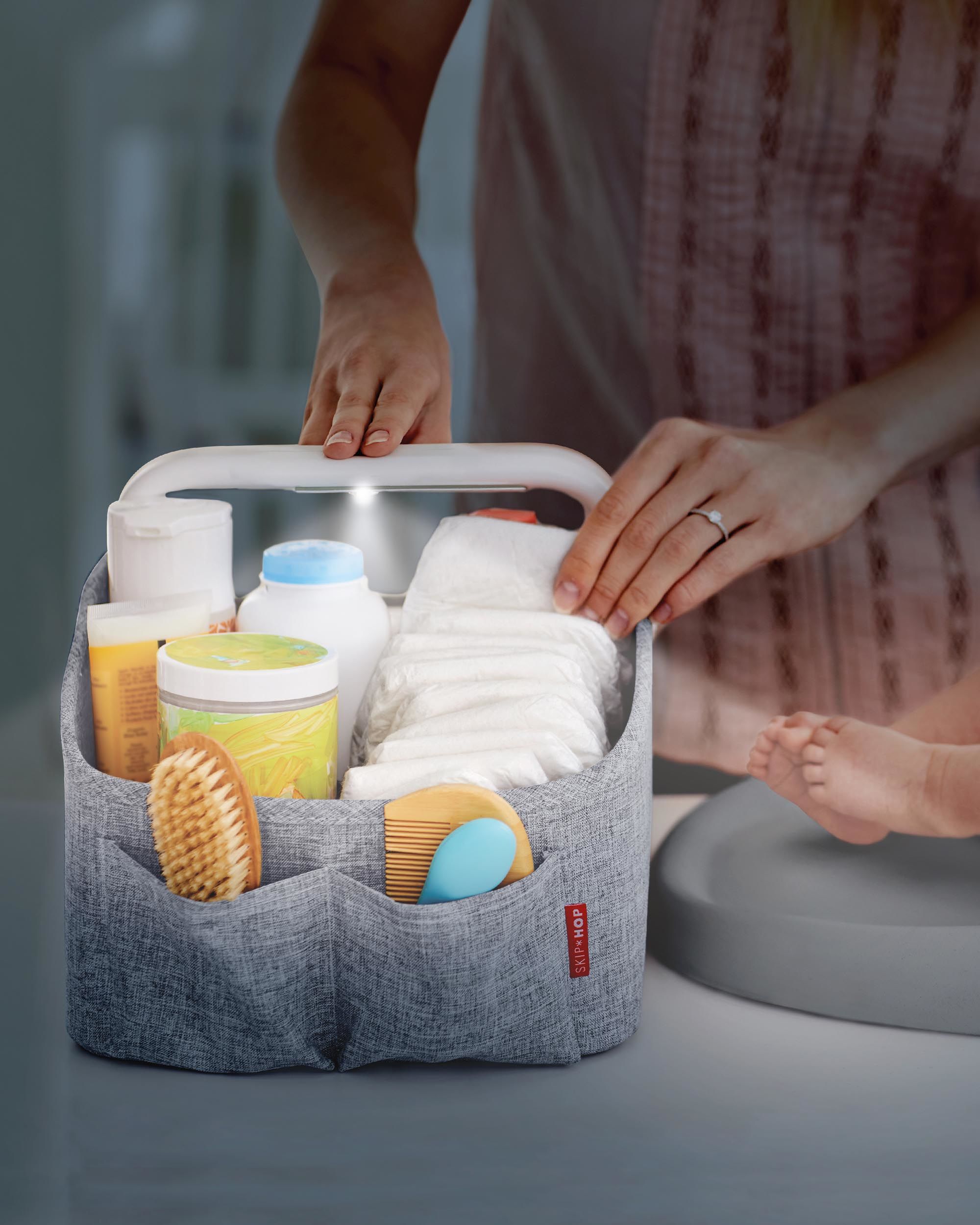 Skip Hop Light-Up Diaper Caddy, $40