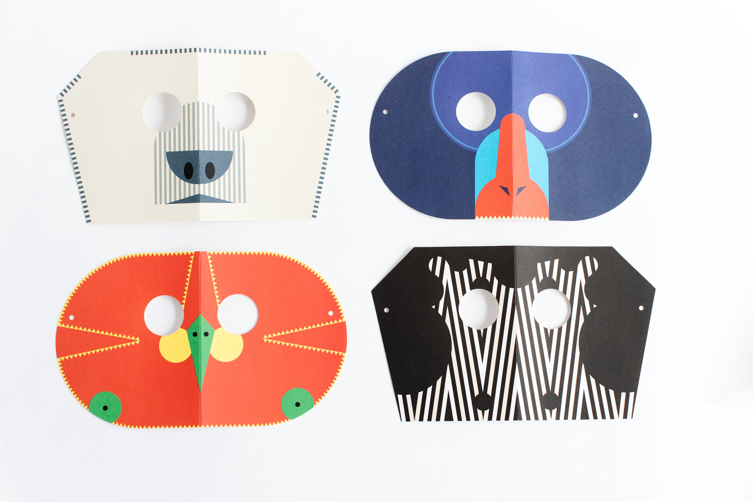  Fredericks &amp; Mae 'Animal Mask Notecards,'  $12  