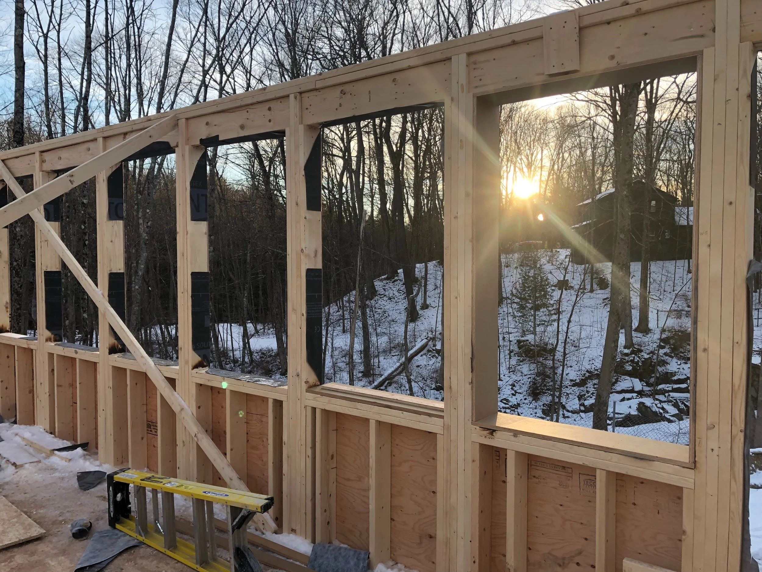 SUNSET THROUGH THE RIVER VIEW WINDOWS