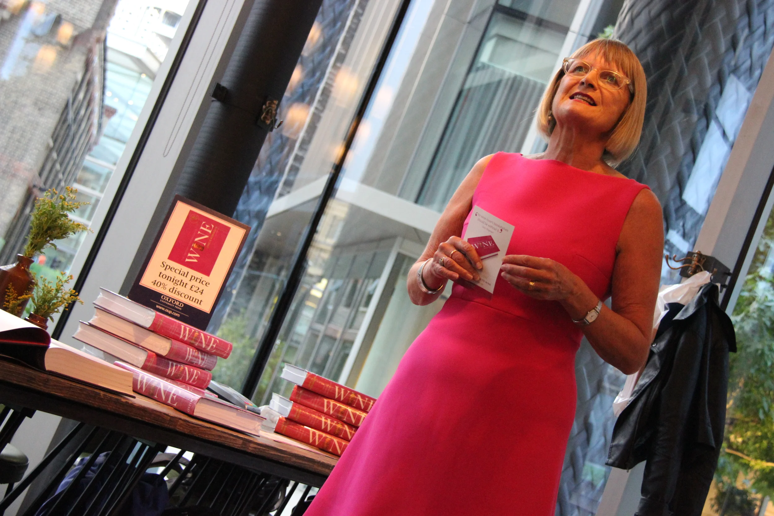Launch night for The Oxford Companion to Wine