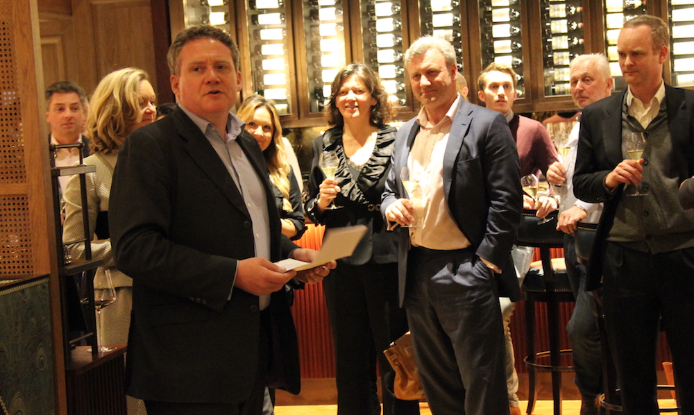 MD Grant Ashton addresses the assembled members