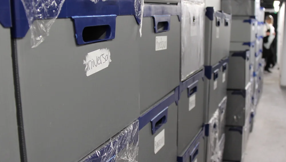 Thousands of Zalto glasses standing by