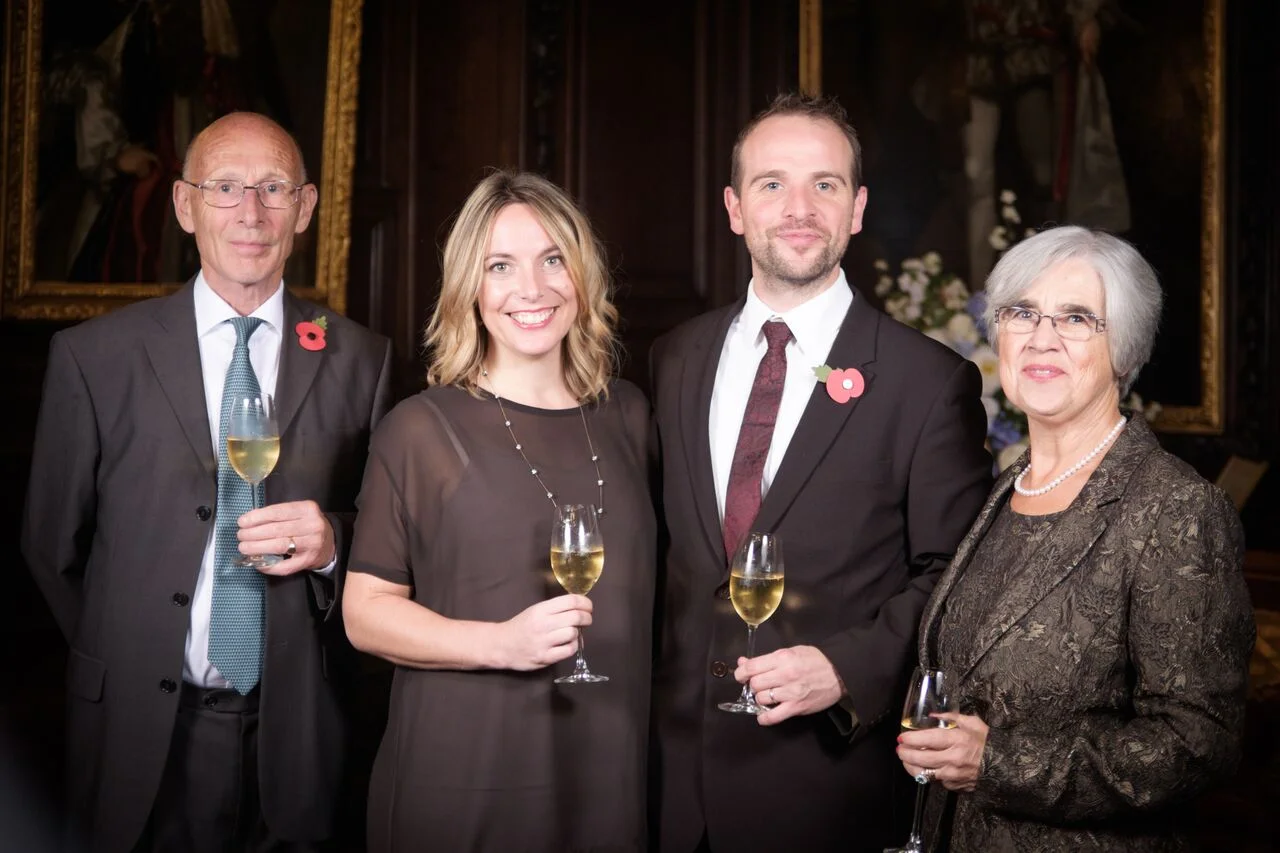 With family at my MW graduation. Photo courtesy of The Institute of Masters of Wine / Mike Williams