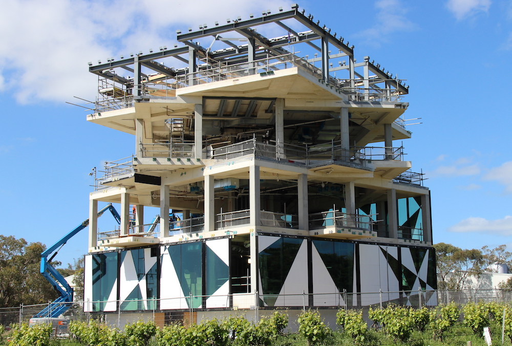 The Cube at d'Arenberg, McLaren Vale: a new visitors centre and restaurant, due to be opened next year