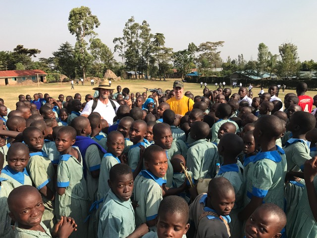 Ministry at the public school. Conor brought his drone to take pictures and video of the school. The kids loved it!