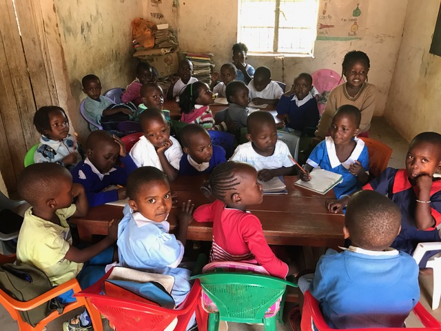 Kindergarten at Shangilia Orphanage.