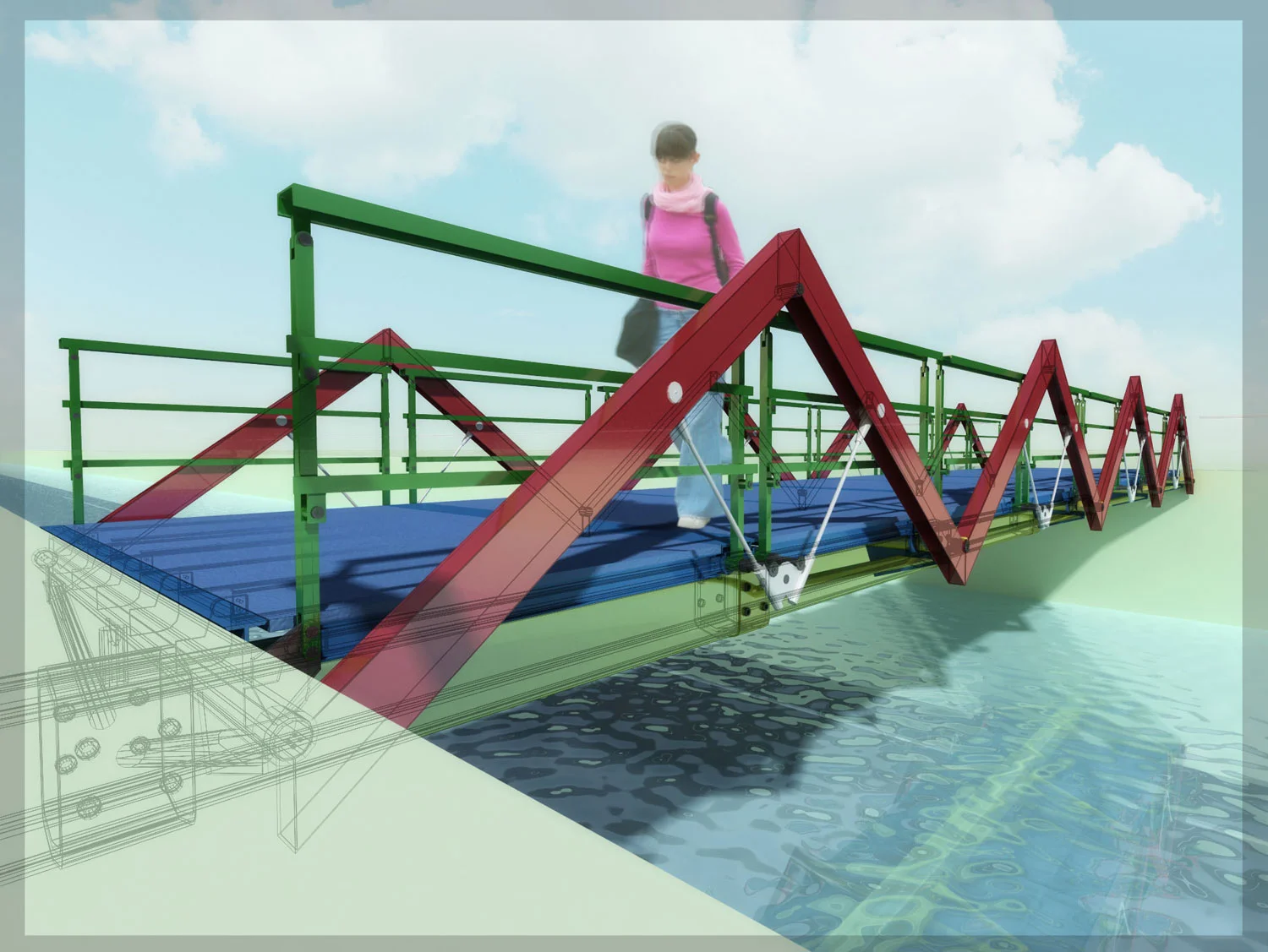 FOLDING BRIDGE — Matteo Gerbi - Design Across Every Scale