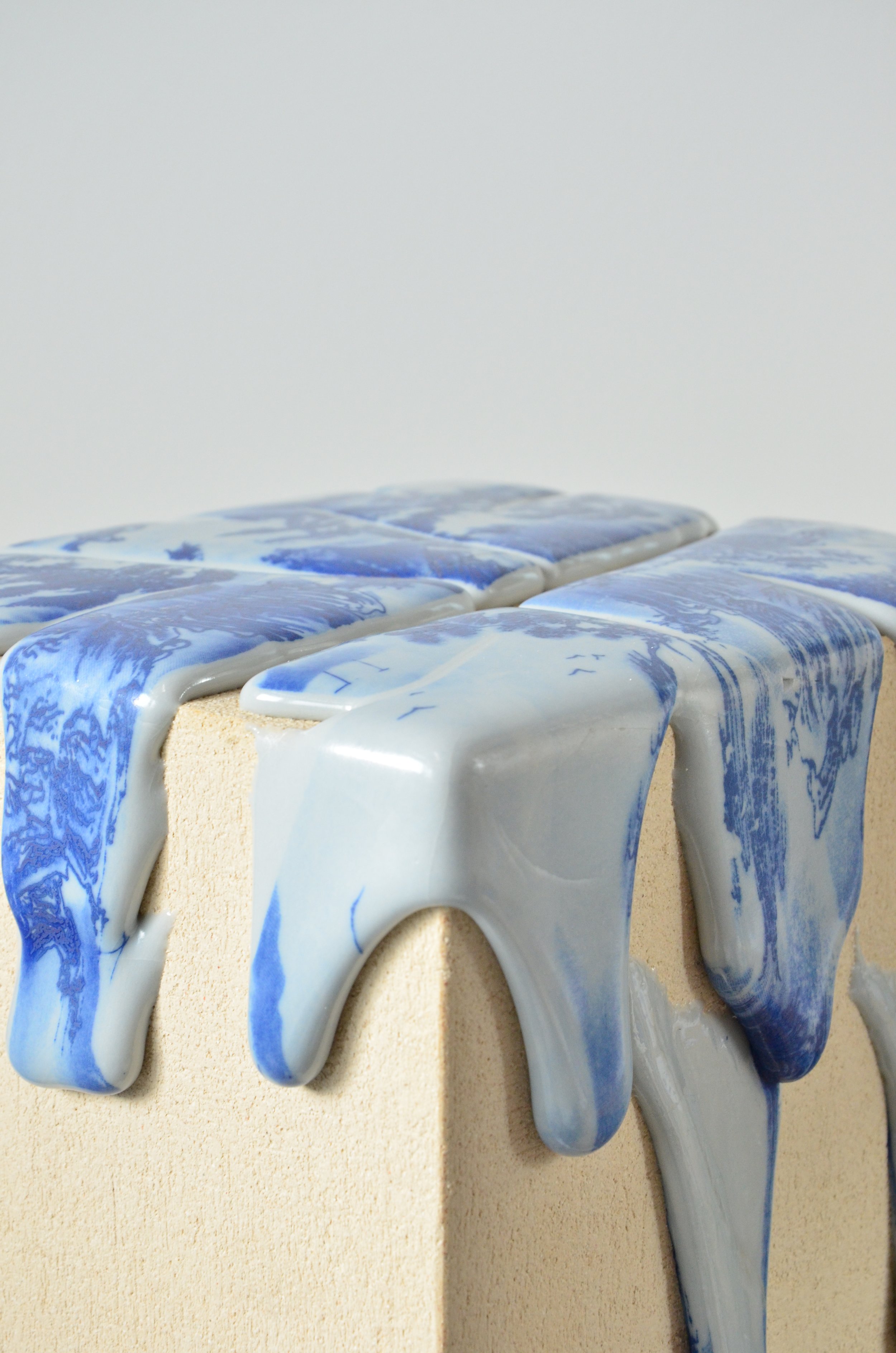 20. Large Column Side Table, Ceramic & Glaze, 2025, H40 x W23 x D19 cm, Helena Lacy..JPG