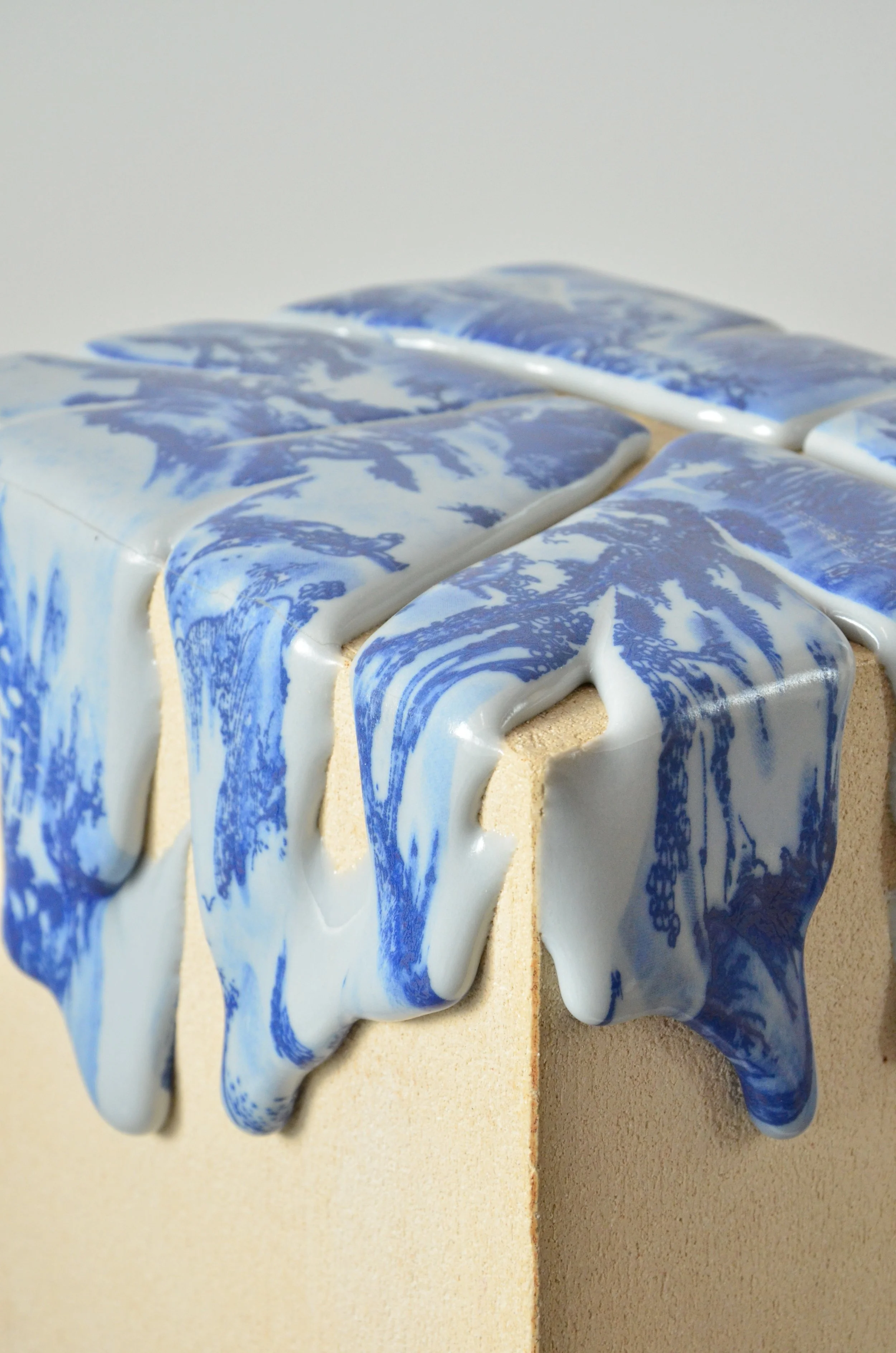 21. Large Column Side Table, Ceramic & Glaze, 2025, H40 x W23 x D19 cm, Helena Lacy..JPG