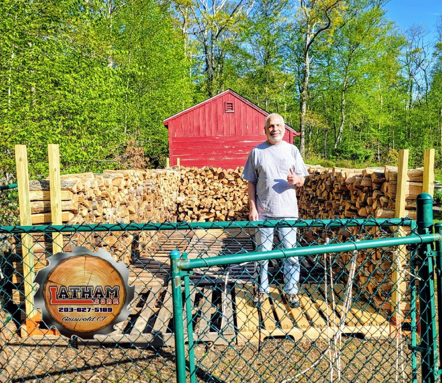 All hail the Sultan of stacking! 🙌 👉👑 He's been stacking for 32 years and he's take joy in every second of it. Serving families in #Voluntown &amp; surrounding towns in #CT. 🔥🔥🔥 Call or Text Frank for delivery or pickup: 203-627-5189 www.latham